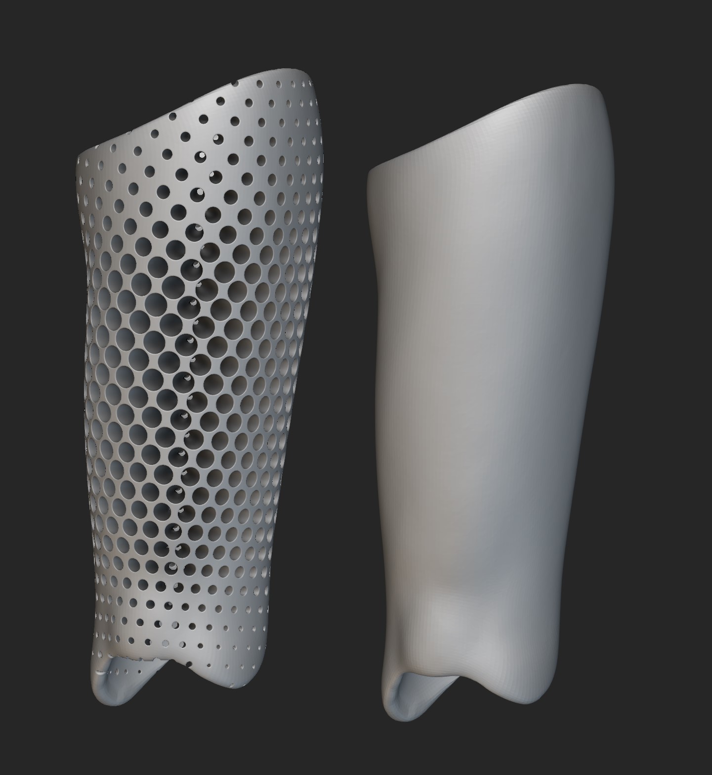 Облегчённая несущая деталь с органической структурой