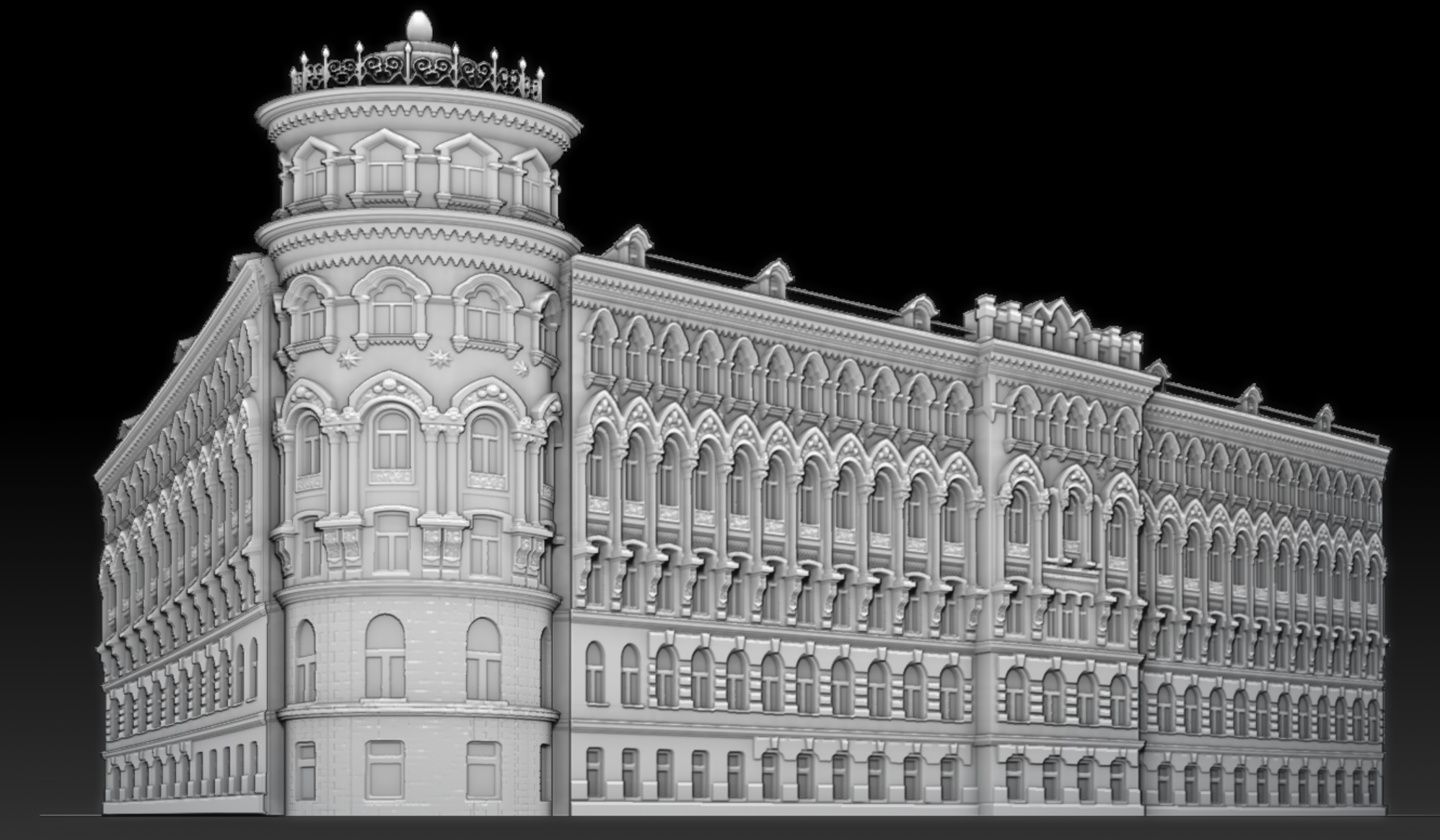 Moscow Building Bas-Relief