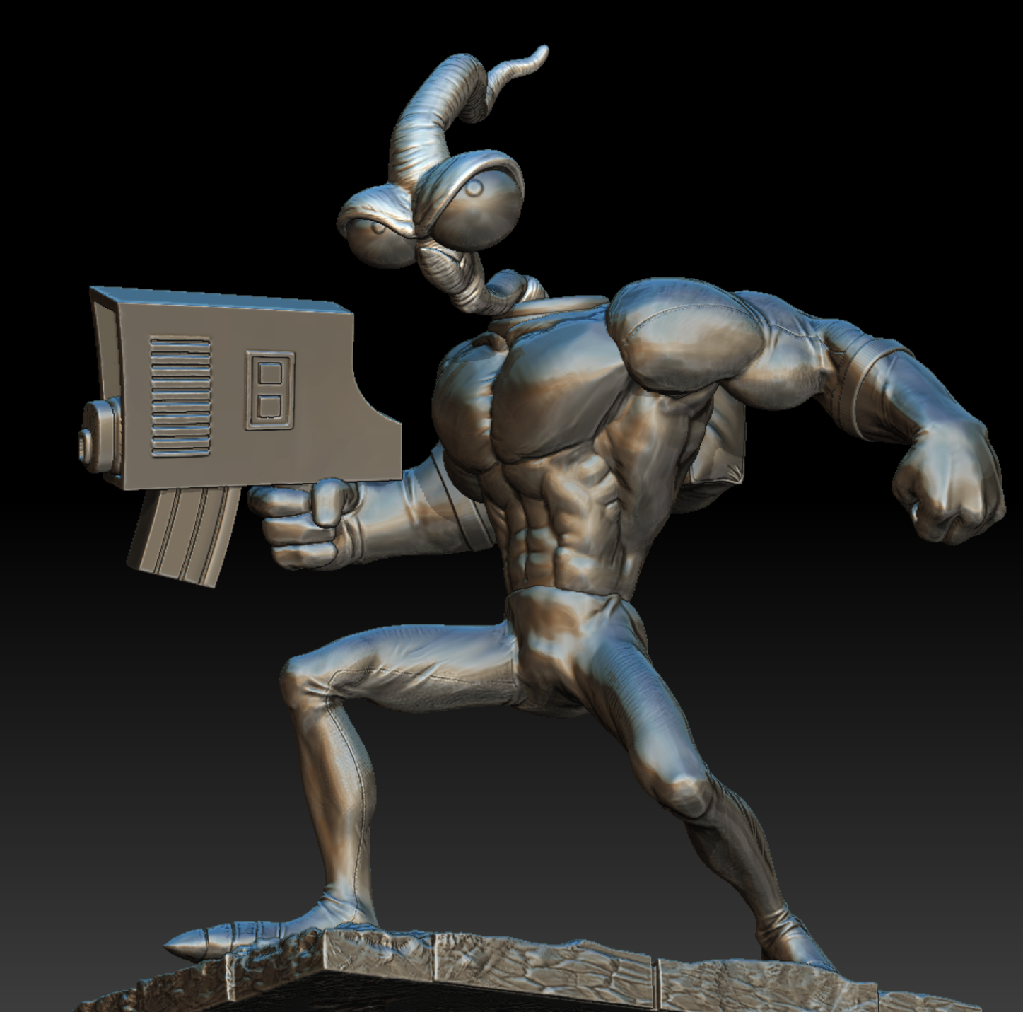 3D-модель: Червяк Джимм