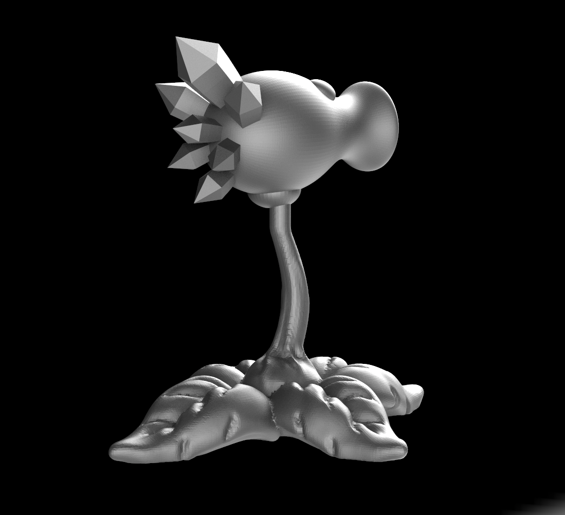 Бесплатная 3D-модель горохострела, второй ракурс